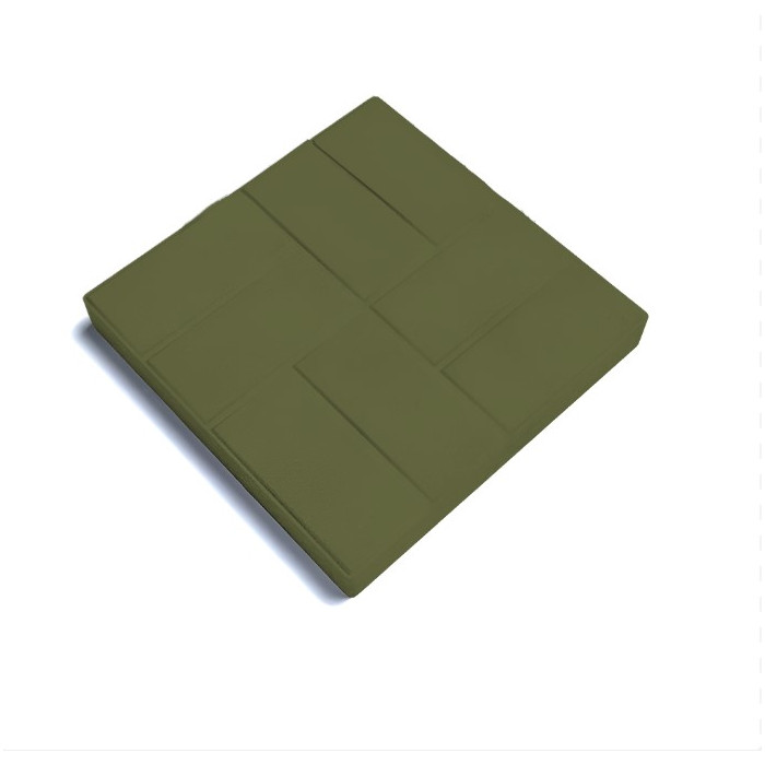 Квадратная тротуарная плитка 400х400х70 паркет Зеленый